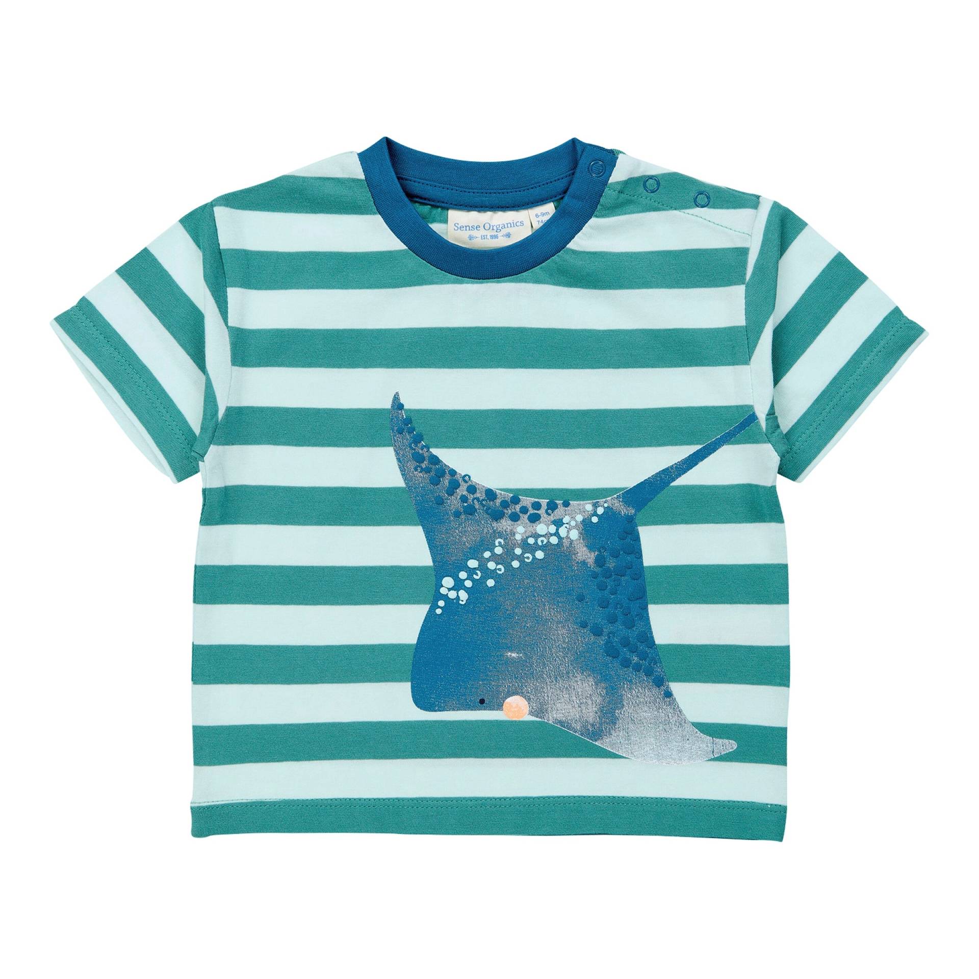 T-Shirt Ringel Rochen T-Shirt Ringel Rochen von Sense Organics
