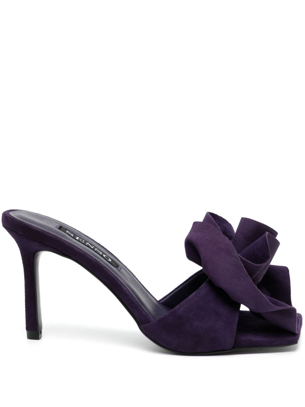 Senso Harlow 85mm floral-appliqué mules - Purple von Senso