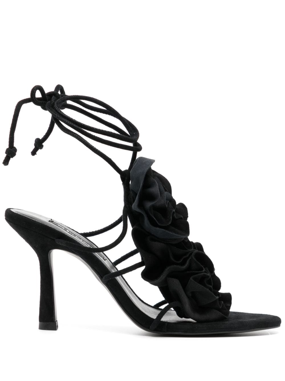 Senso Karli 90mm floral-appliqué sandals - Black von Senso