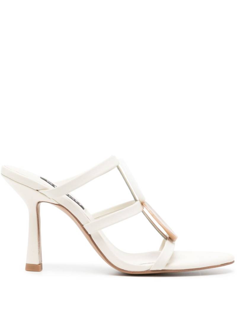 Senso Kaye 95mm leather sandals - White von Senso