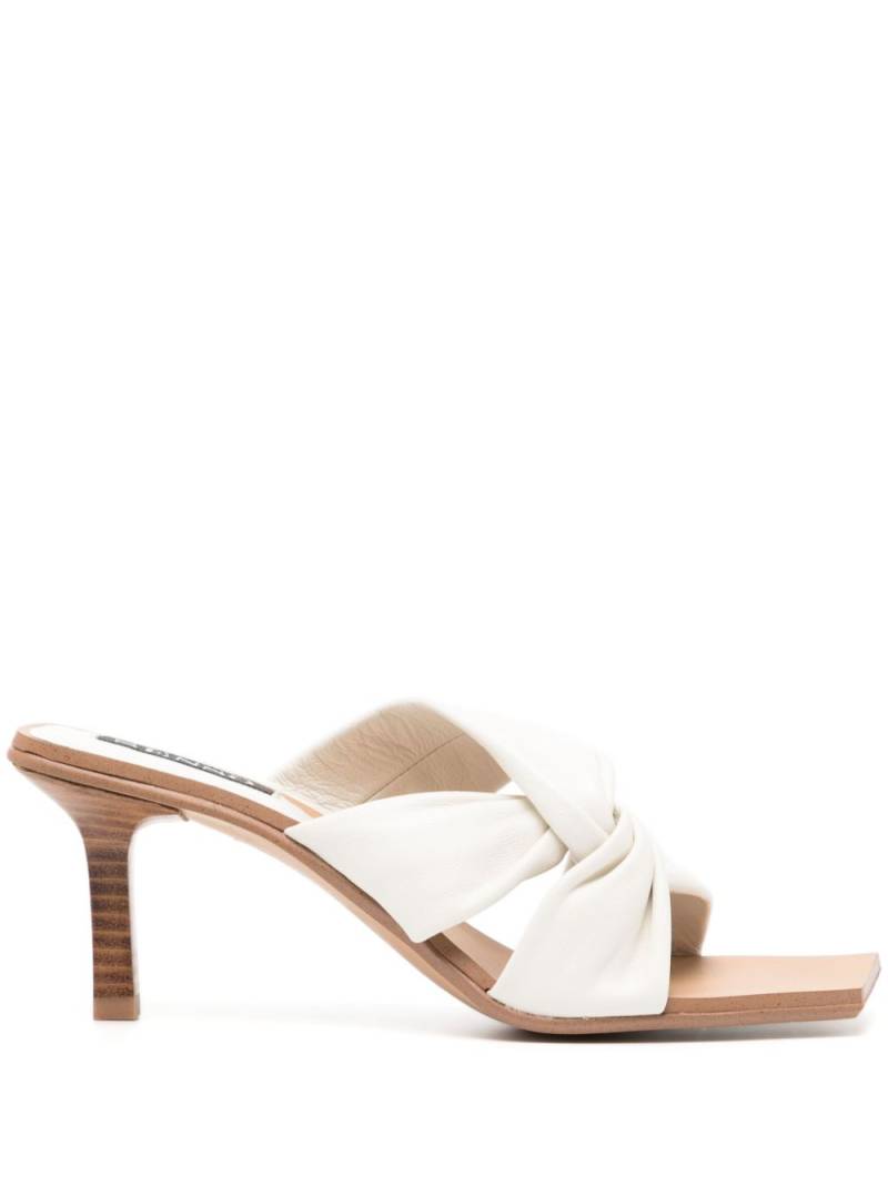 Senso Mila 80mm leather mules - White von Senso