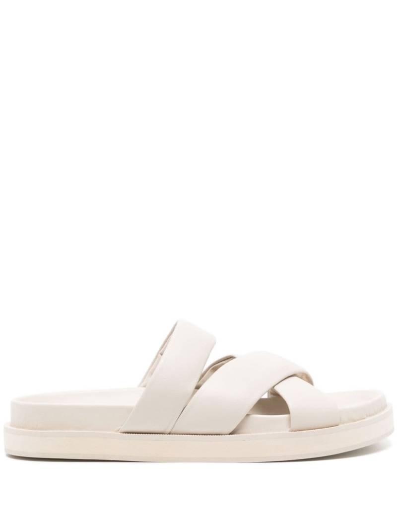 Senso Nico crossover-strap leather slippers - White von Senso