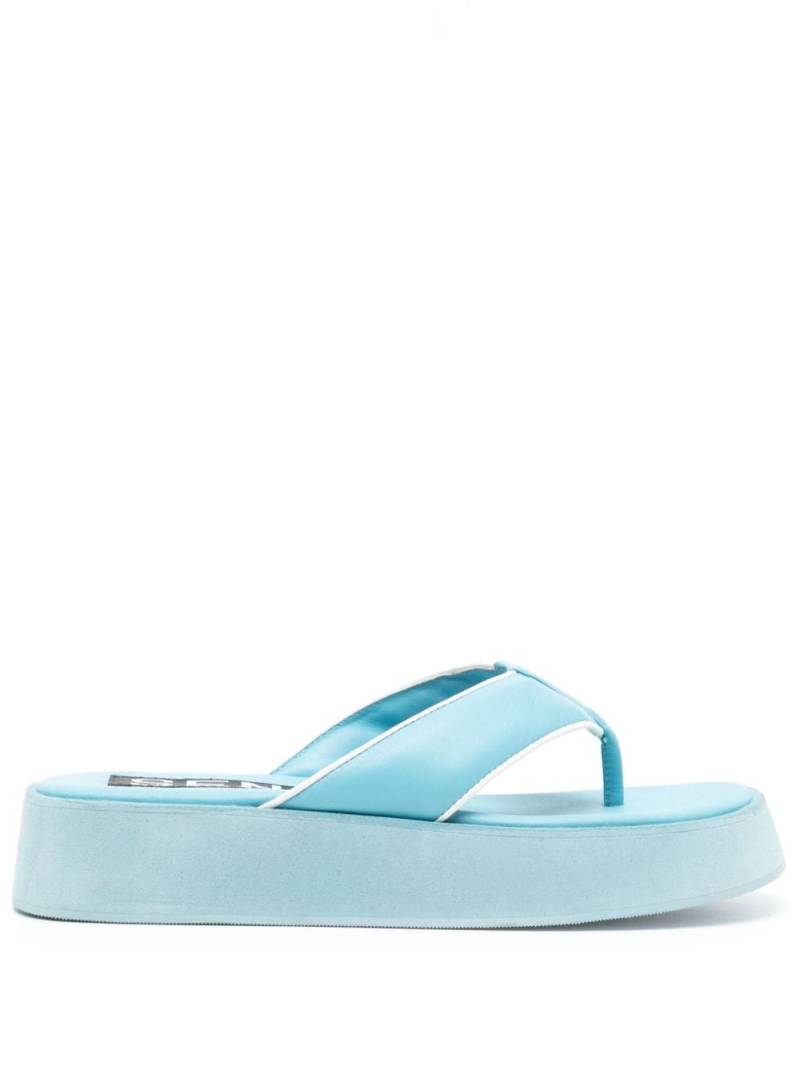 Senso Paxton platform flip flops - Blue von Senso