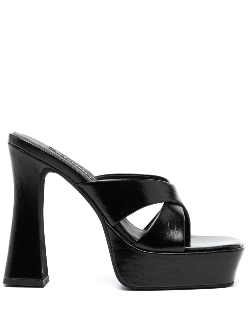 Senso Titan 130mm leather mules - Black von Senso