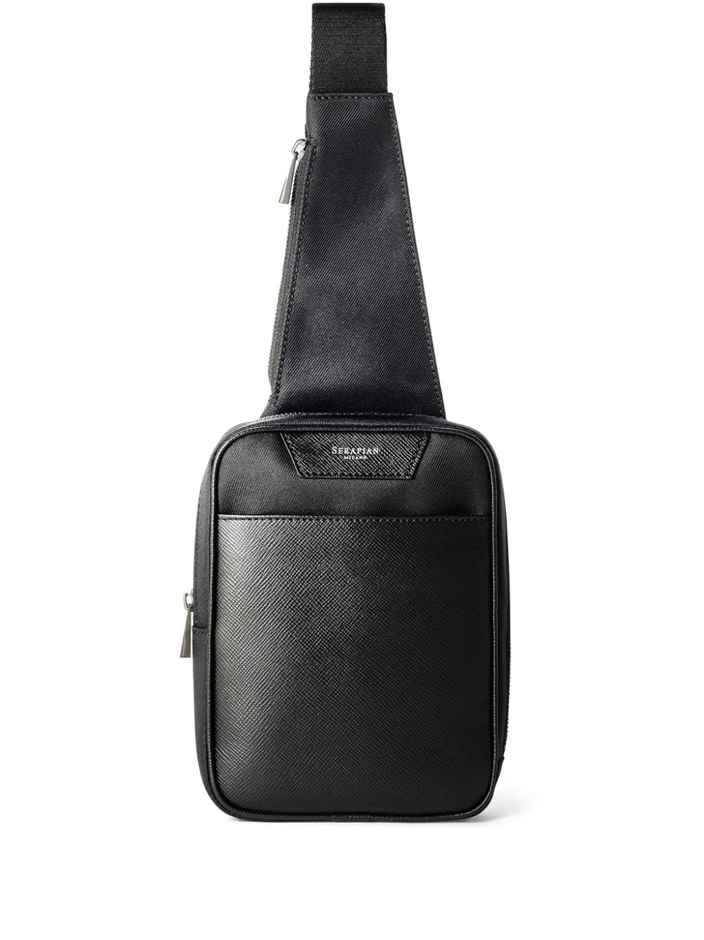 Serapian Sling Evoluzione leather backpack - Black von Serapian