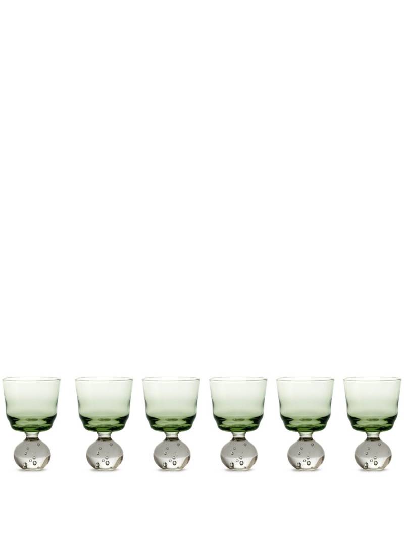 Serax x Bela Silva Eternal Snow small stemmed glass (set of six) - Green von Serax