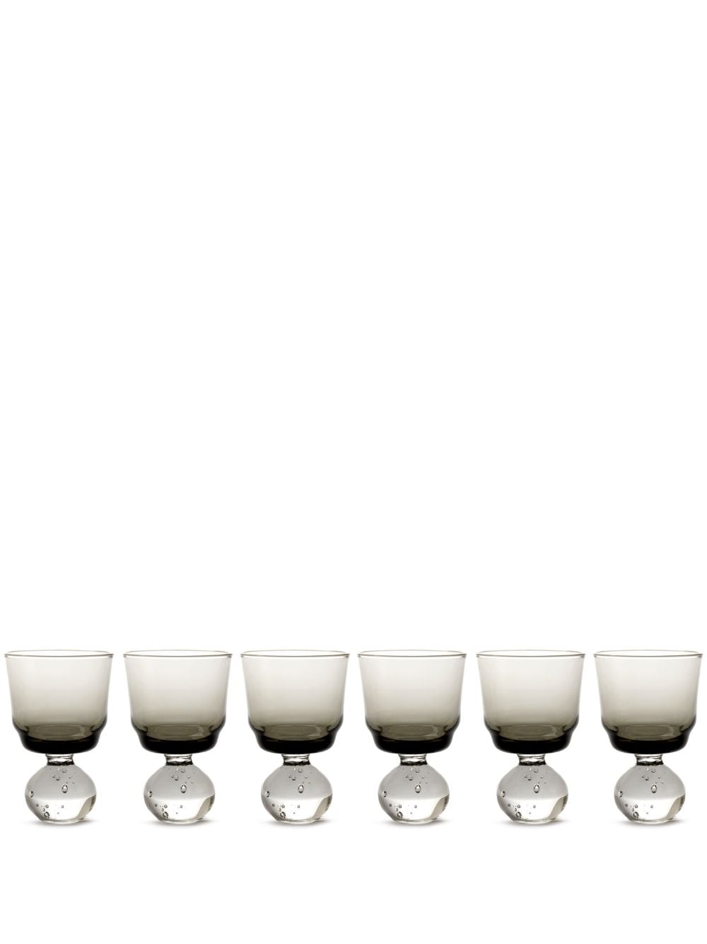 Serax x Bela Silva Eternal Snow small stemmed glass (set of six) - Grey von Serax