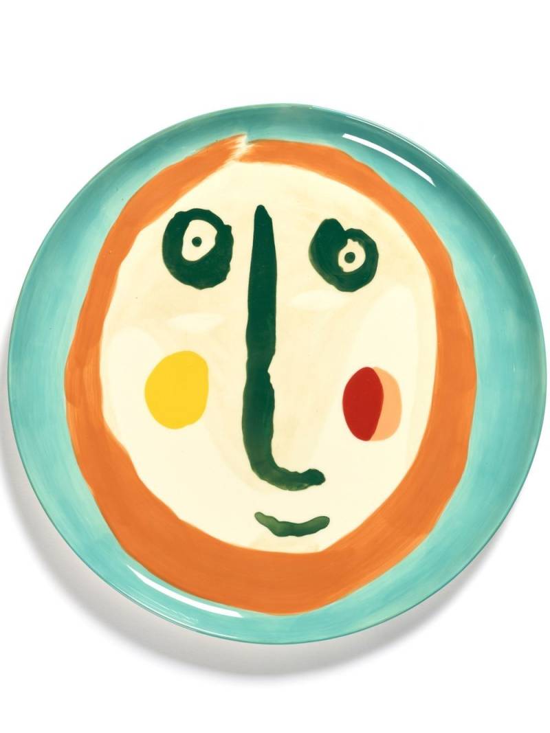 Serax x Feast face-print serving plate - Green von Serax