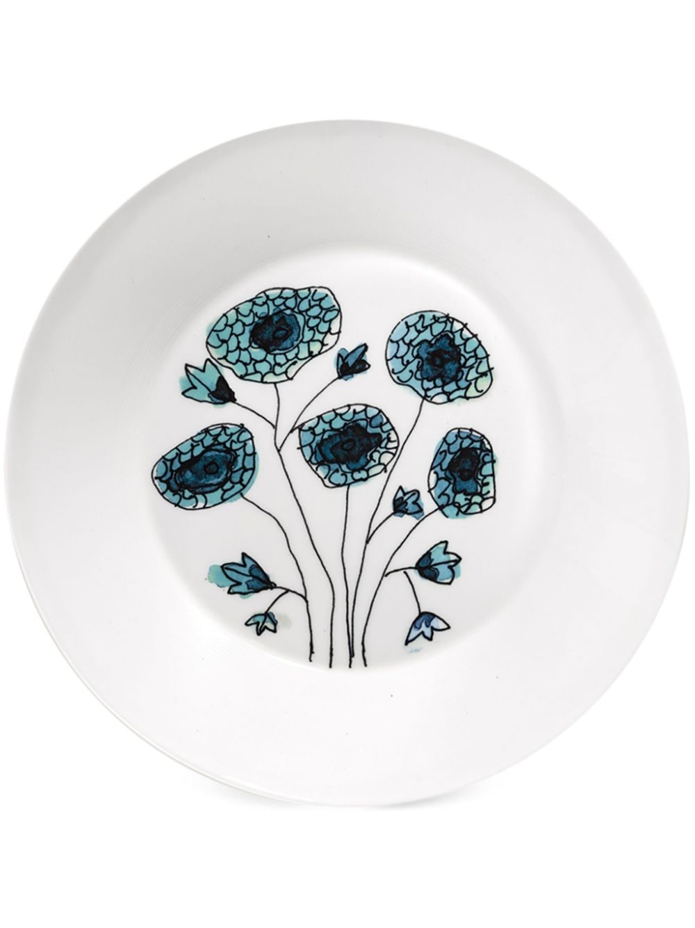 Serax x Marni Midnight Flowers deep plates (set of 2) - White von Serax