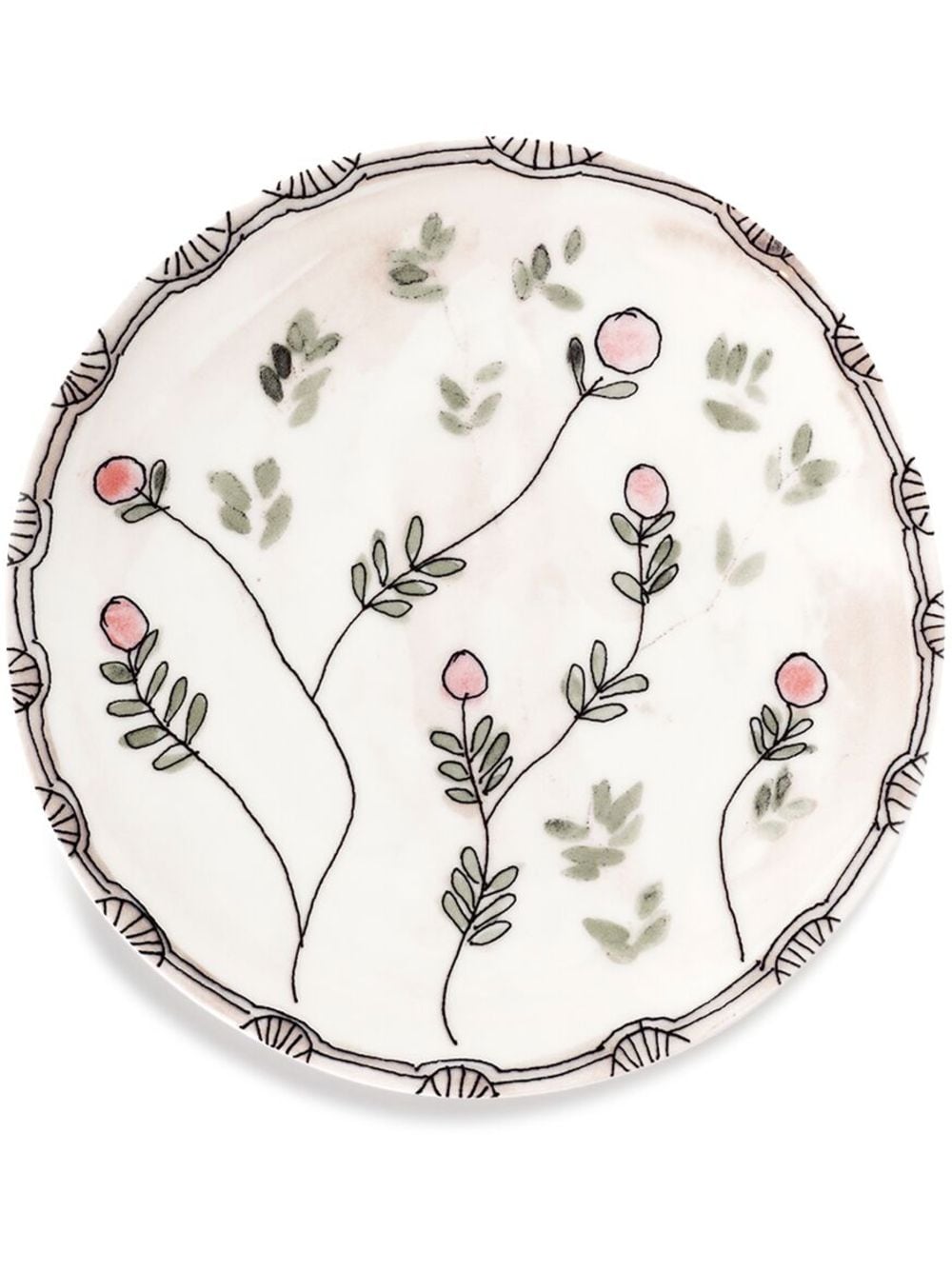 Serax x Marni Midnight Flowers dessert plates (set of 2) - Neutrals von Serax