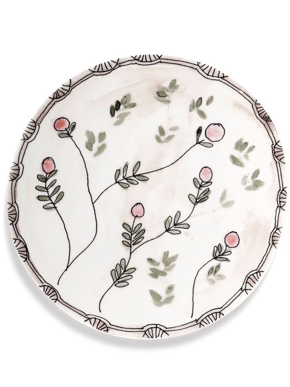 Serax x Marni Midnight Flowers dinner plates (set of 2) - Neutrals von Serax