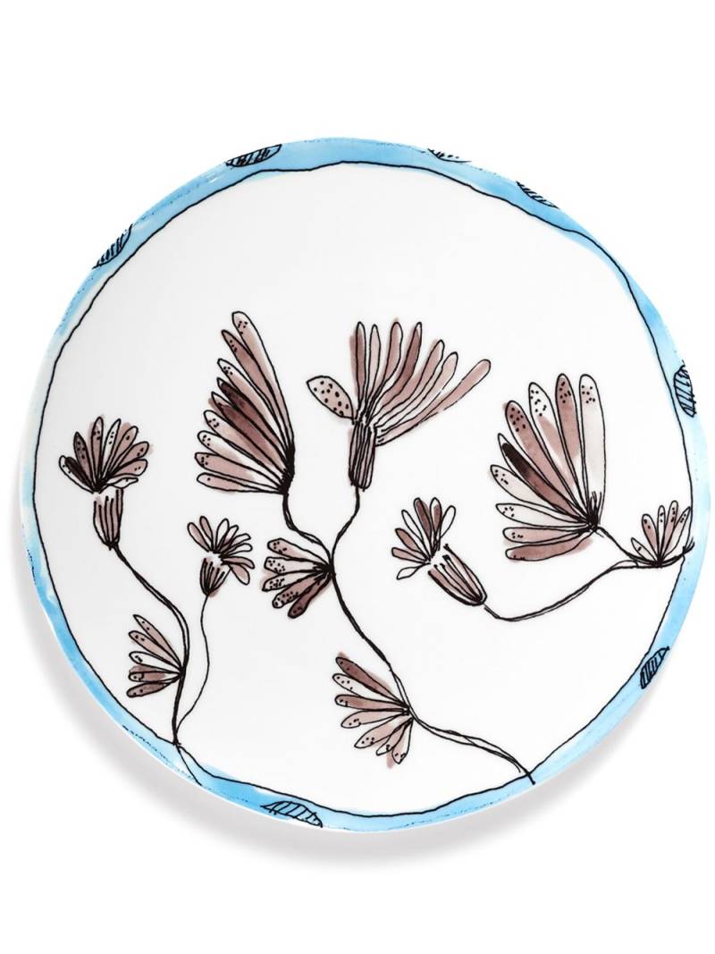 Serax x Marni Midnight Flowers serving plates (set of 2) - White von Serax