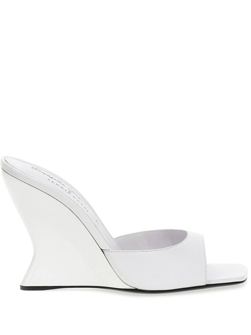 Sergio Rossi 105mm Evangelie mules - White von Sergio Rossi