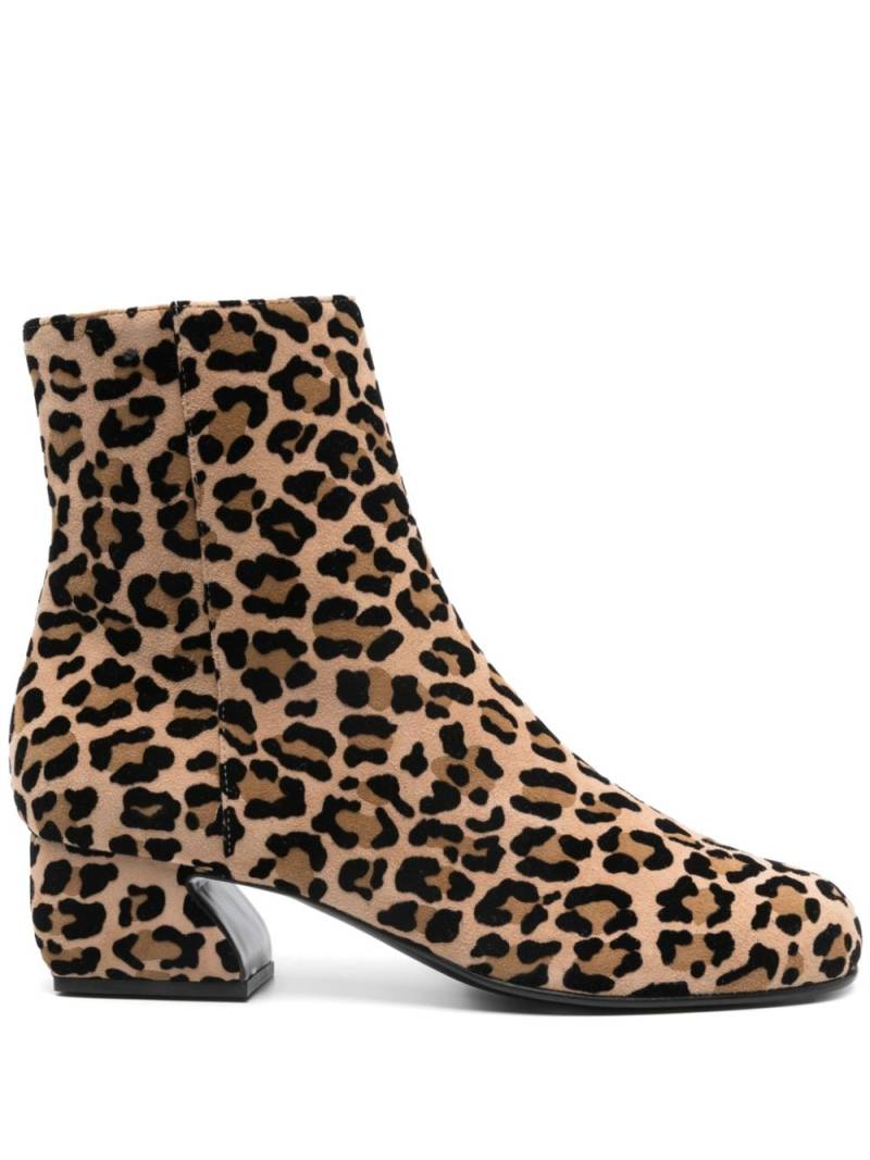 Sergio Rossi 45mm leopard-print boots - Neutrals von Sergio Rossi