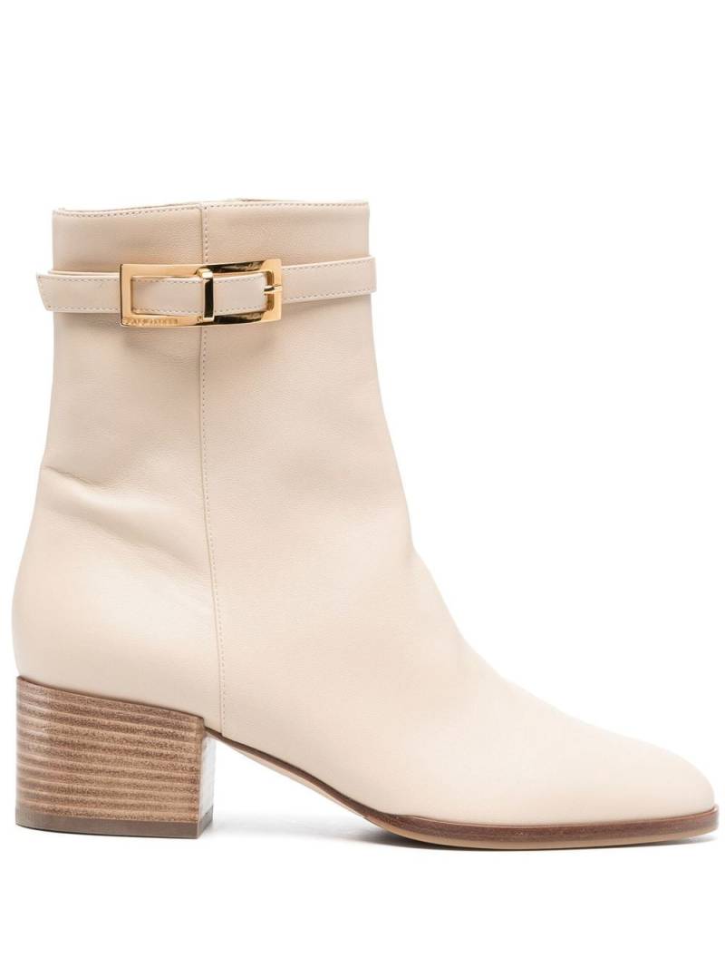 Sergio Rossi 60mm buckle-detail leather boots - Neutrals von Sergio Rossi