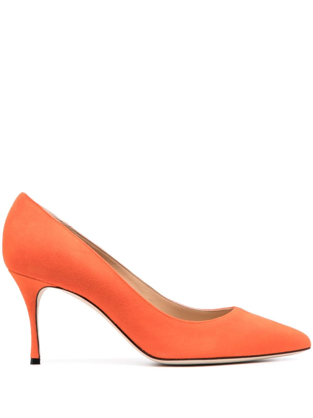 Sergio Rossi 80mm pointed-toe pumps - Orange von Sergio Rossi