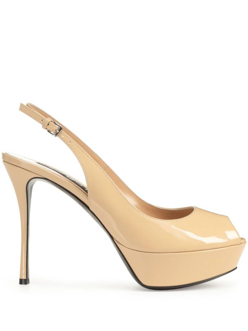 Sergio Rossi 90mm Godiva Platform pumps - Neutrals von Sergio Rossi