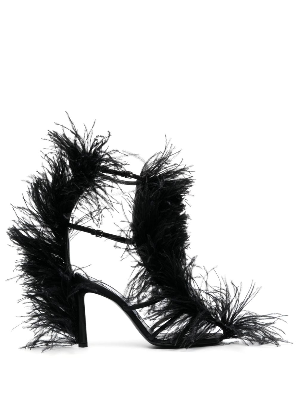 AREA x Sergio Rossi Amazona 100mm sandals - Black von AREA