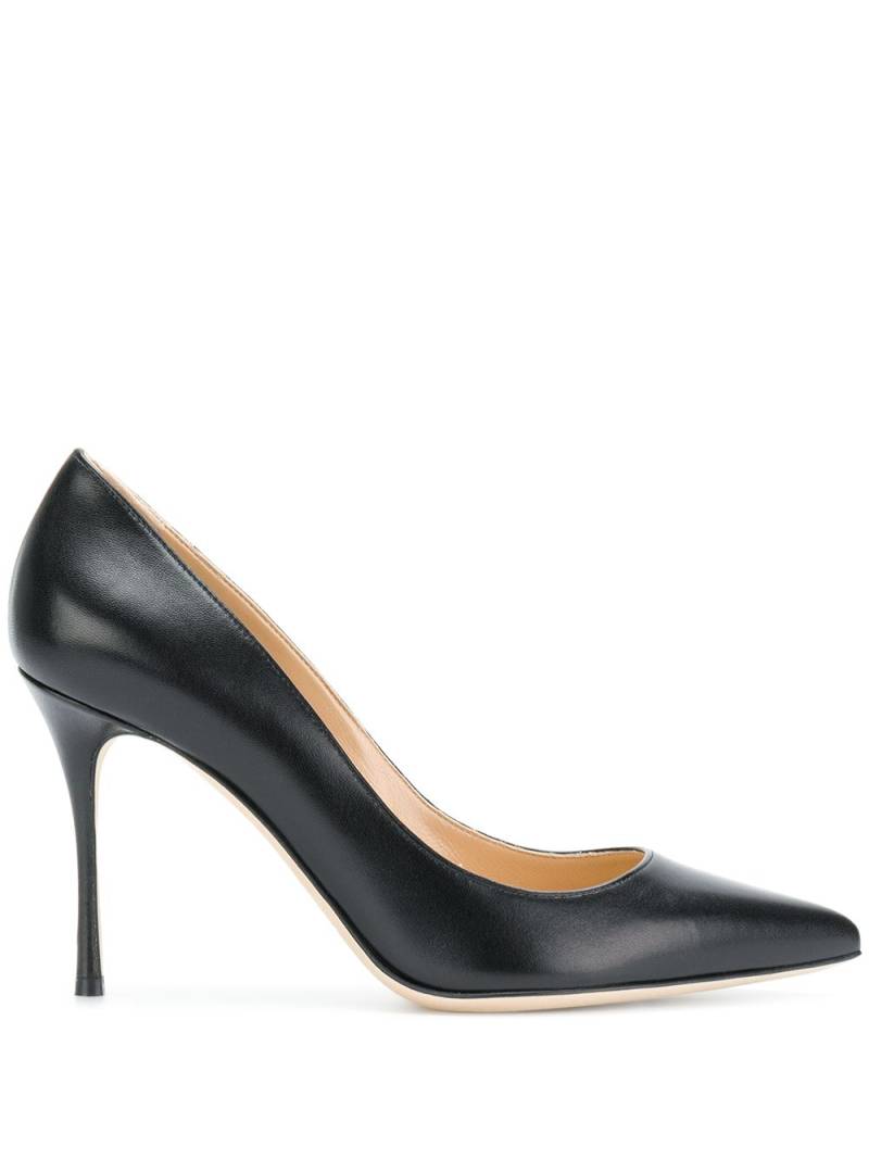 Sergio Rossi Godiva snake-effect 90mm pumps - Black von Sergio Rossi