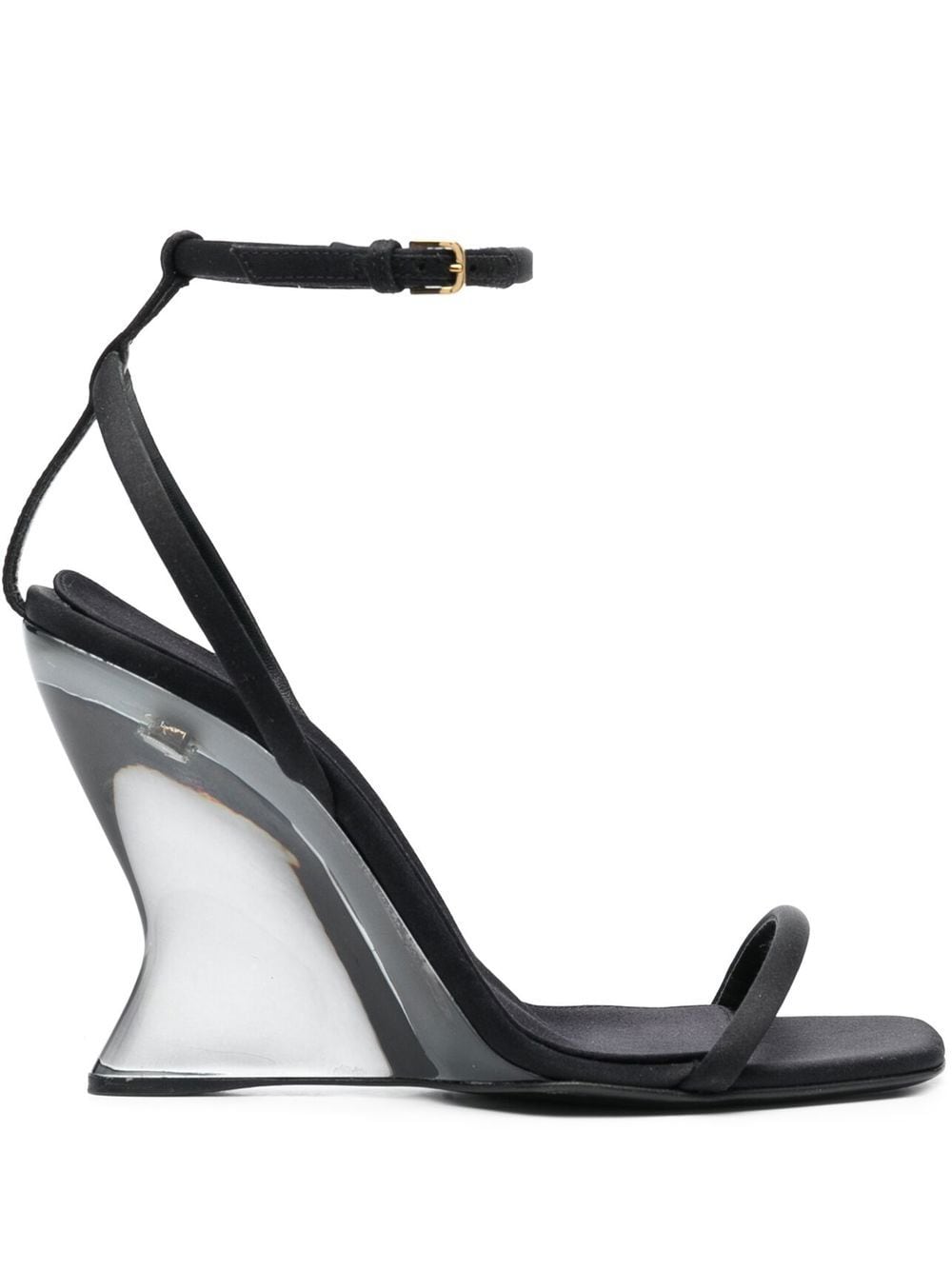 Sergio Rossi Evangelie 100mm wedge sandals - Black von Sergio Rossi