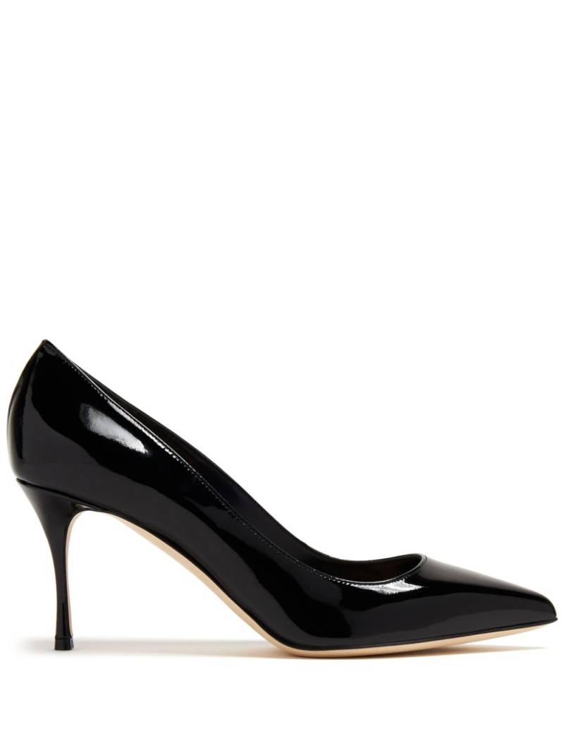 Sergio Rossi Godiva 75mm patent-leather pumps - Black von Sergio Rossi