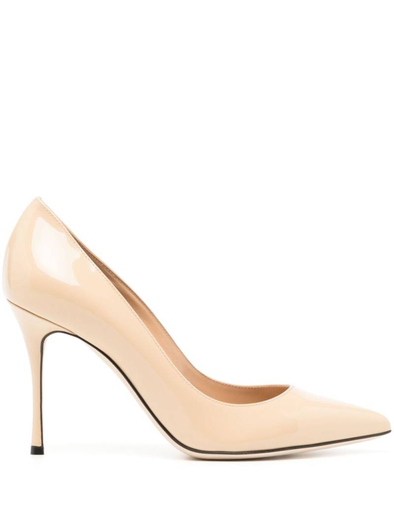 Sergio Rossi Godiva 90mm leather pumps - Neutrals von Sergio Rossi