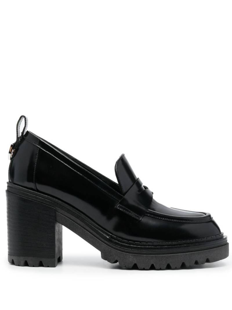 Sergio Rossi Joan 55mm penny-slot leather loafers - Black von Sergio Rossi