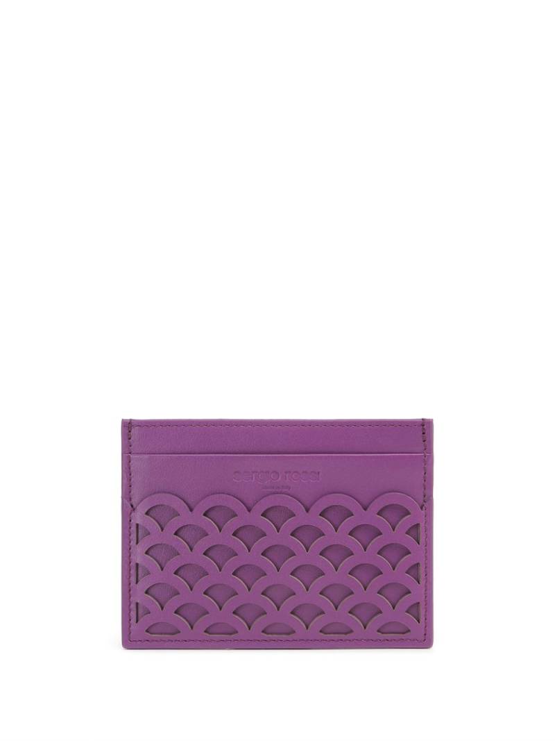 Sergio Rossi Mermaid cardholder - Purple von Sergio Rossi