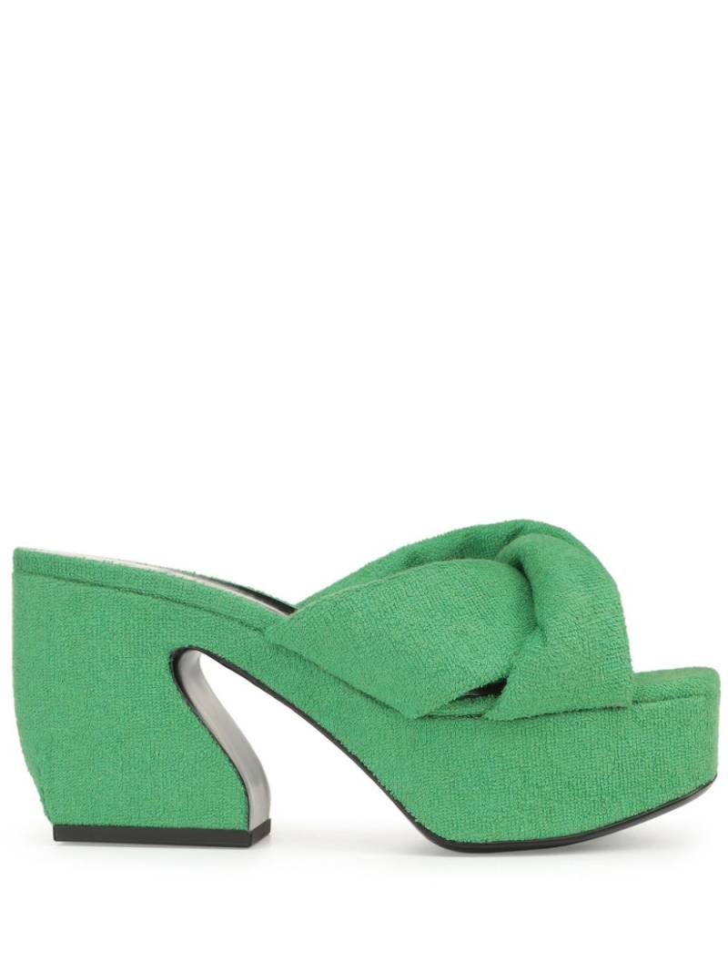 Sergio Rossi SI ROSSI platform mules - Green von Sergio Rossi