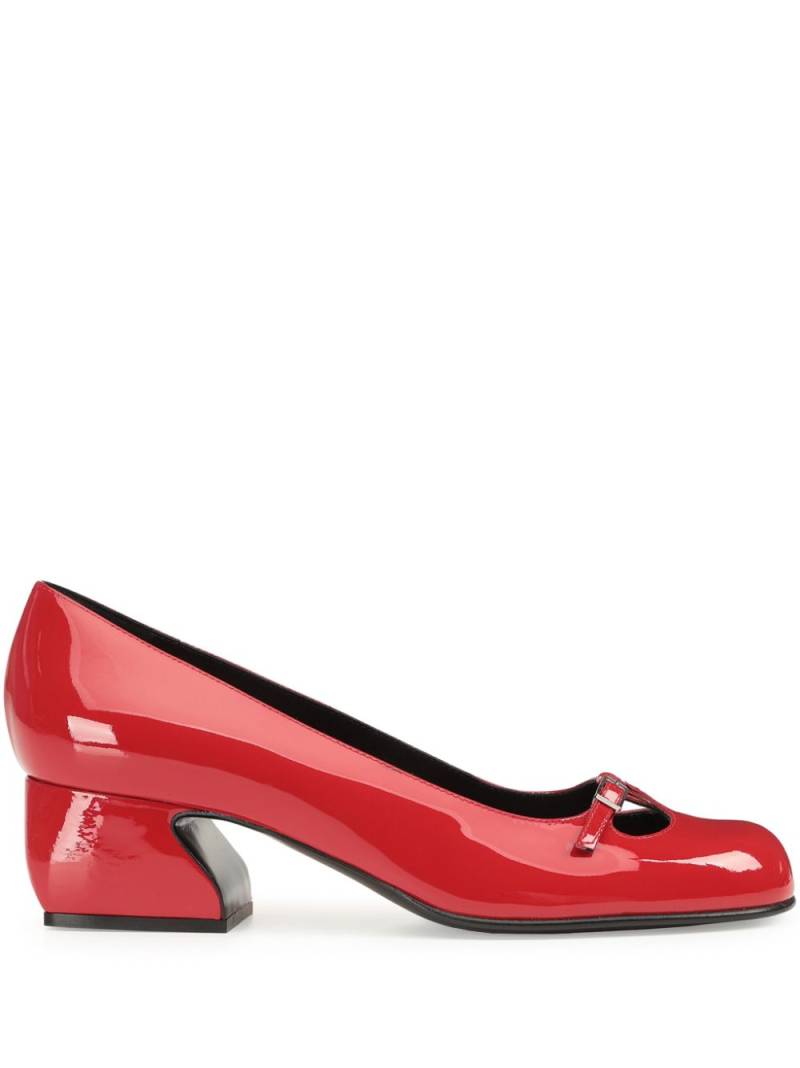 Sergio Rossi SR Rossi 45mm leather pumps - Red von Sergio Rossi