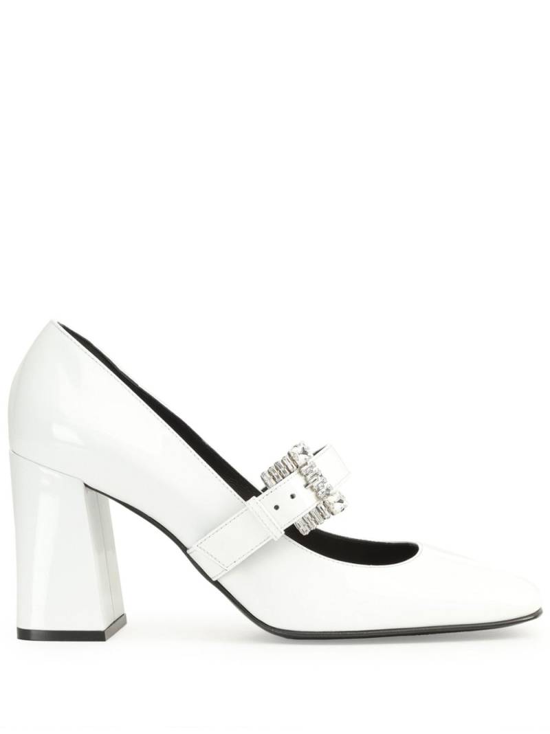 Sergio Rossi SR Twenty 90mm leather pumps - White von Sergio Rossi