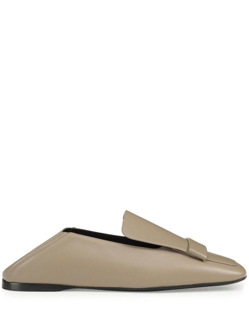 Sergio Rossi SR1 leather slippers - Neutrals von Sergio Rossi