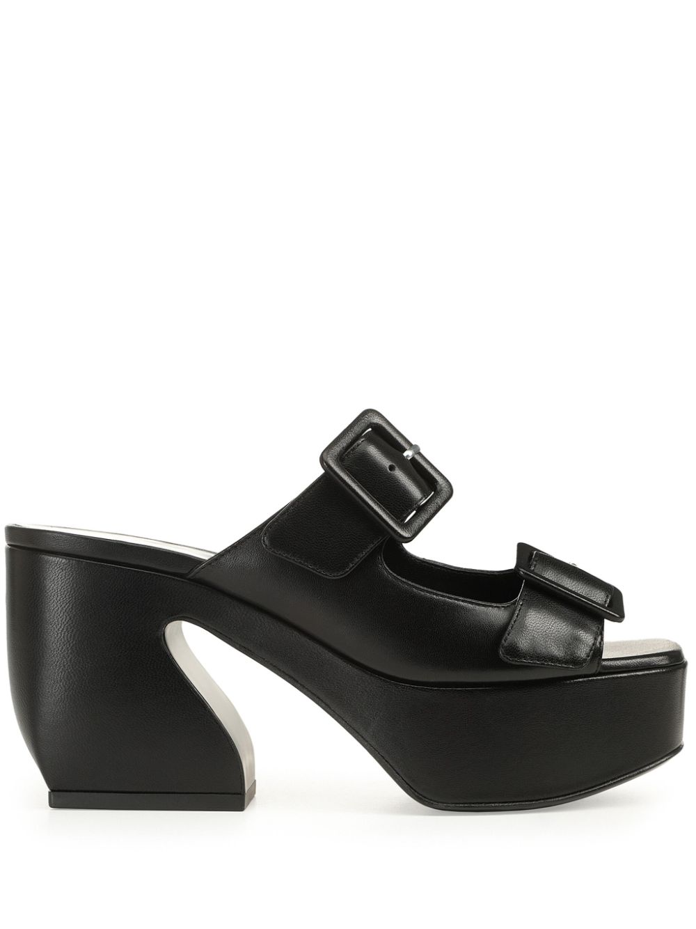 Sergio Rossi Si Rossi 45mm leather mules - Black von Sergio Rossi