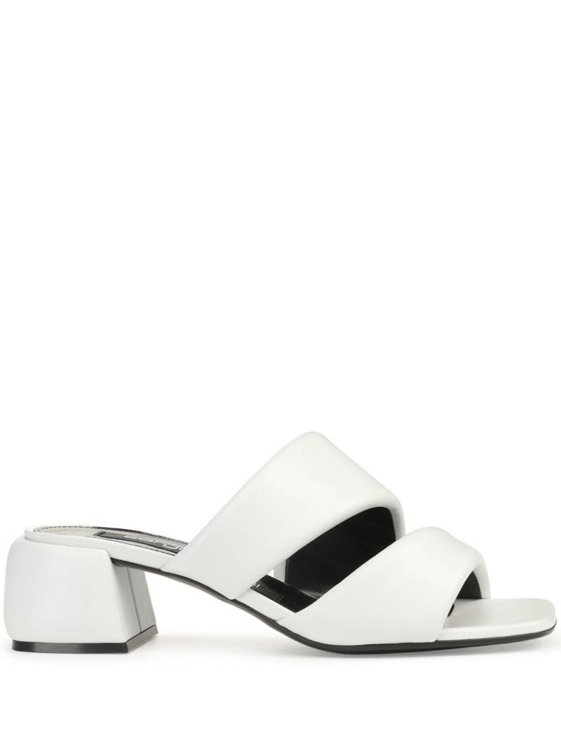 Sergio Rossi Spongy 45mm leather sandals - White von Sergio Rossi