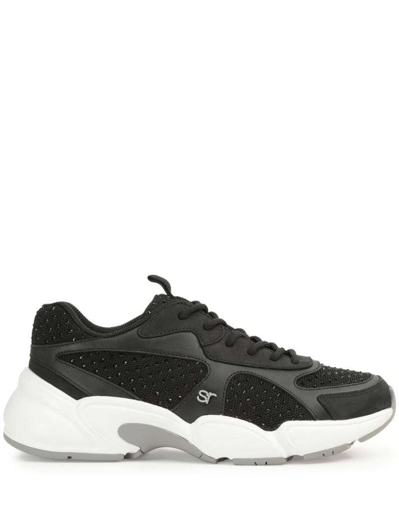 Sergio Rossi Sr Crystal trainers - Black von Sergio Rossi