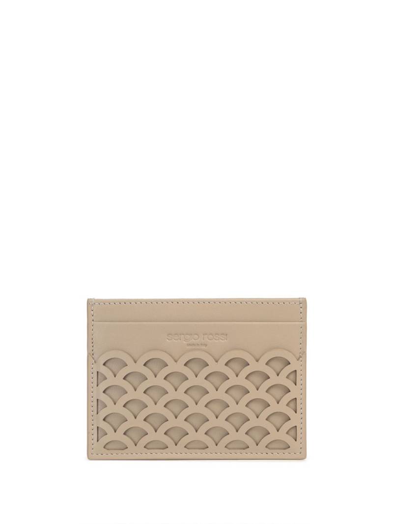 Sergio Rossi Sr Mermaid leather wallet - Neutrals von Sergio Rossi