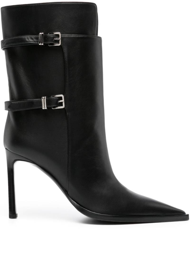 Sergio Rossi Sr Thalestris 95mm leather boots - Black von Sergio Rossi