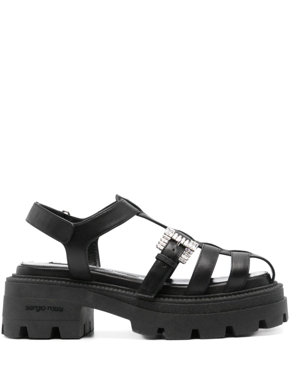 Sergio Rossi Sr Twenty Buckle sandals - Black von Sergio Rossi