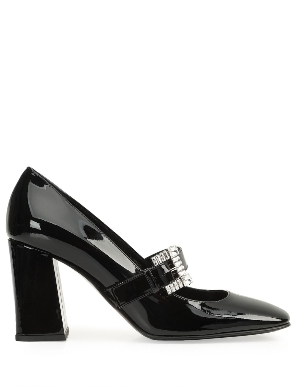 Sergio Rossi Sr Twenty buckle pumps - Black von Sergio Rossi