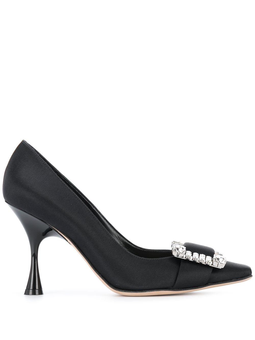 Sergio Rossi Sr Twenty crystal-buckled pumps - Black von Sergio Rossi