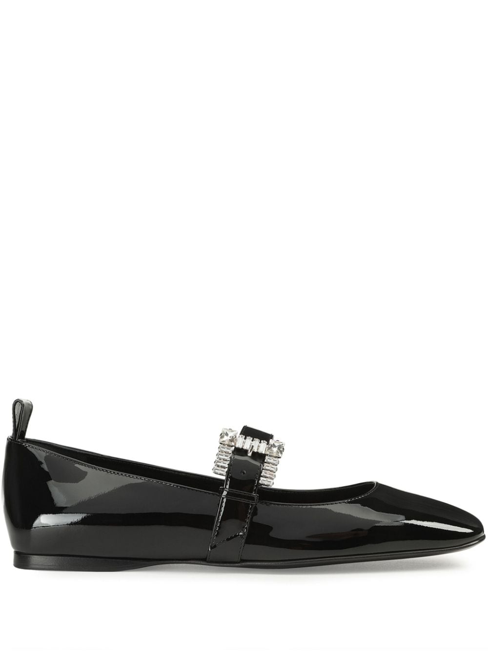 Sergio Rossi Sr Twenty leather ballerina shoes - Black von Sergio Rossi