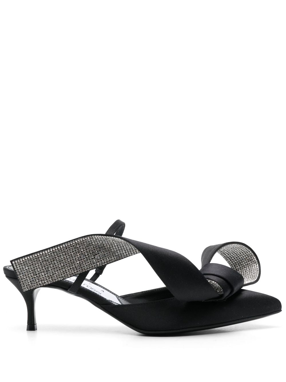 AREA x Sergio Rossi Marquise 50mm mules - Black von AREA