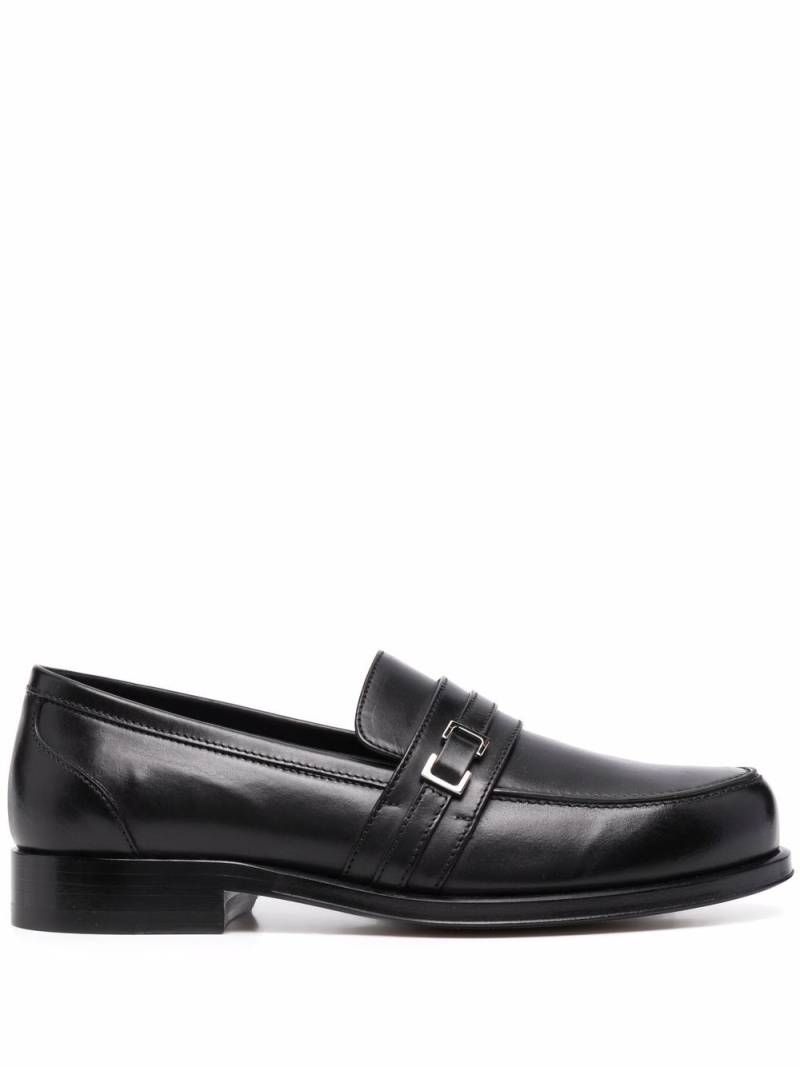 Sergio Rossi buckle-detail leather loafers - Black von Sergio Rossi