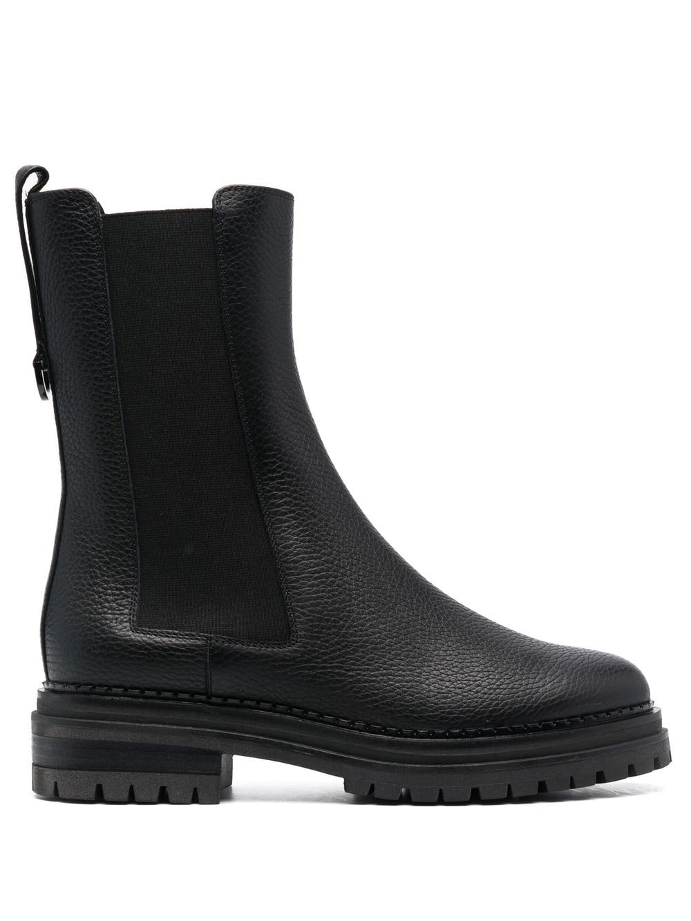 Sergio Rossi chunky-sole leather boots - Black von Sergio Rossi