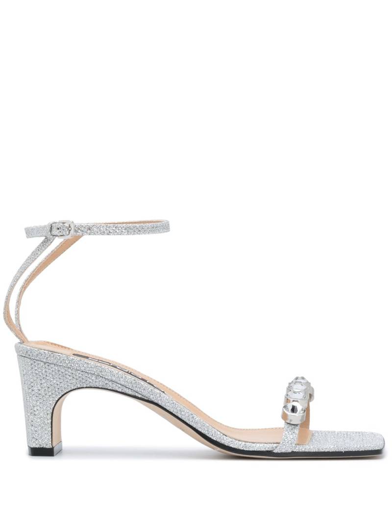 Sergio Rossi crystal glitter sandals - Silver von Sergio Rossi