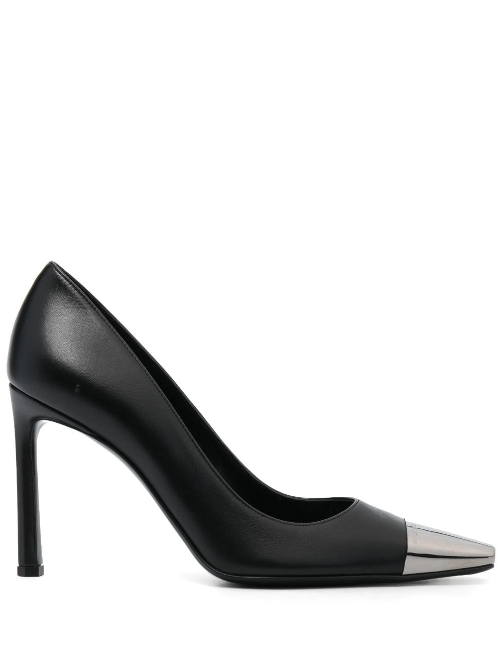 Sergio Rossi metal-toecap 90mm leather pumps - Black von Sergio Rossi