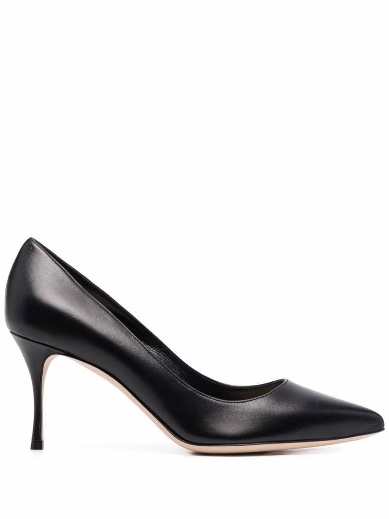 Sergio Rossi Godiva 75mm polished-finish pumps - Black von Sergio Rossi