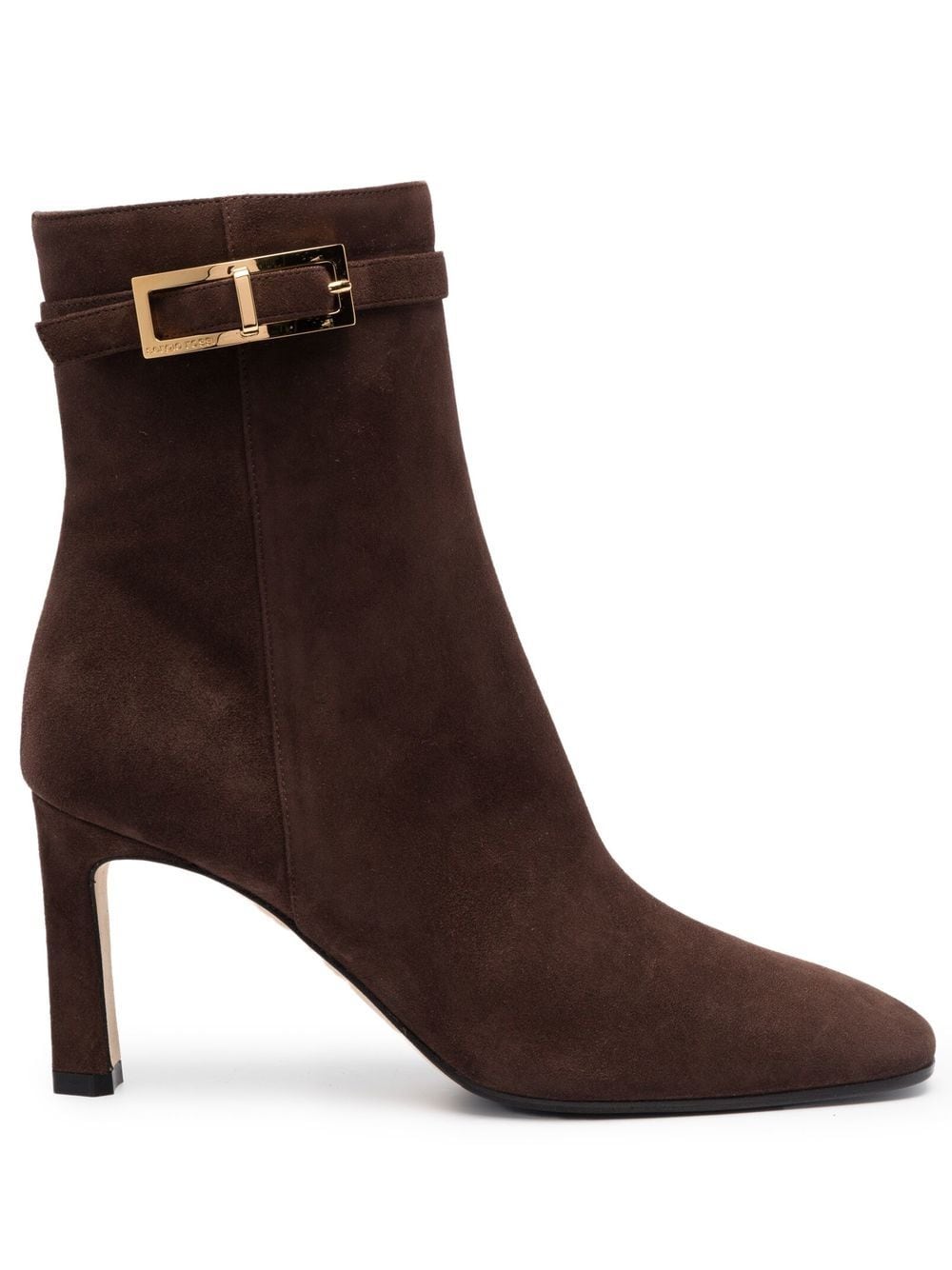 Sergio Rossi side-buckle suede boots - Brown von Sergio Rossi