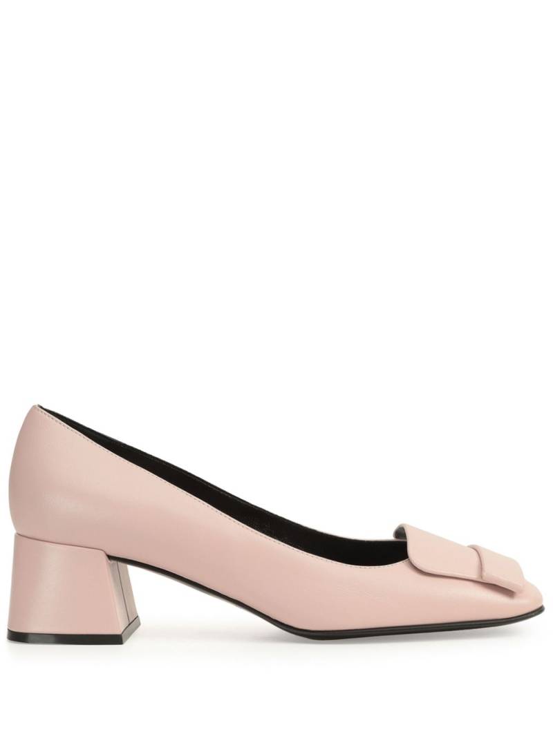 Sergio Rossi square toe 45mm leather pumps - Pink von Sergio Rossi