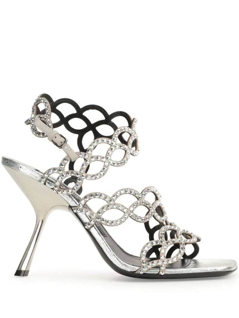 Sergio Rossi sr Mermaid 100mm sandals - Silver von Sergio Rossi